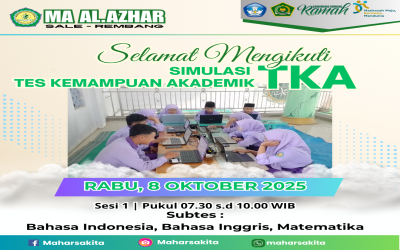 “MA Al-Azhar Sale Gelar Simulasi Tes Kompetensi Akademik (TKA) Tahun Ajaran 2025/2026”